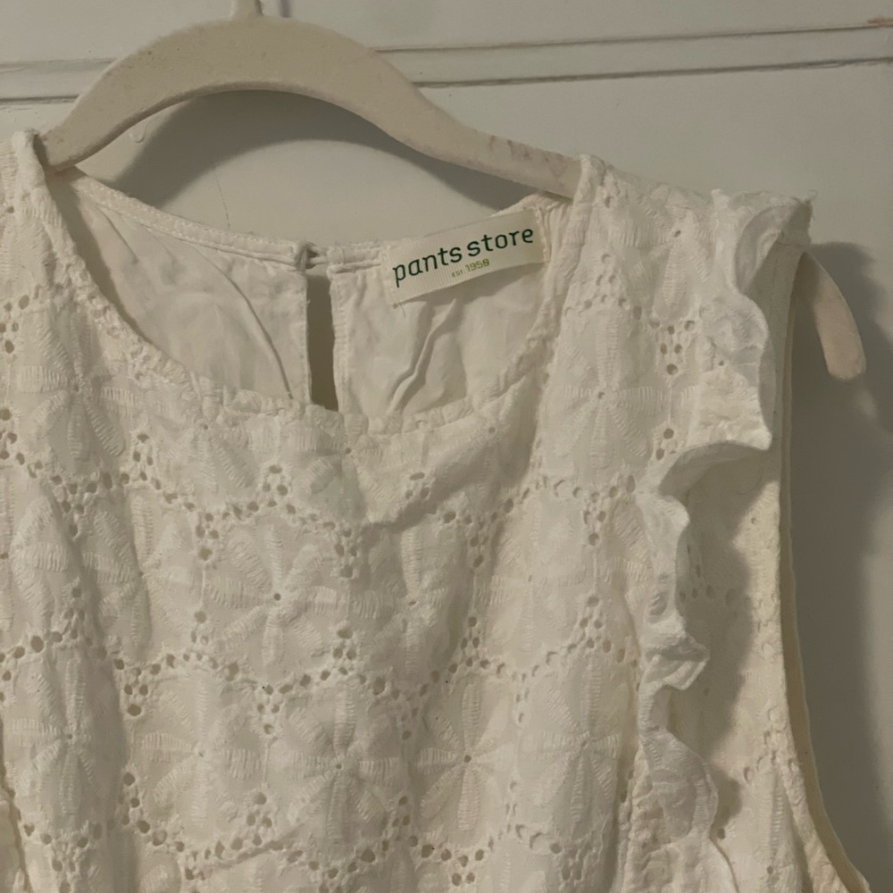 Pants Store white eyelet dress